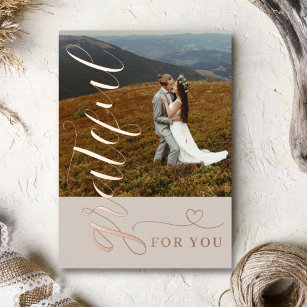 Wedding Foil Holiday Card