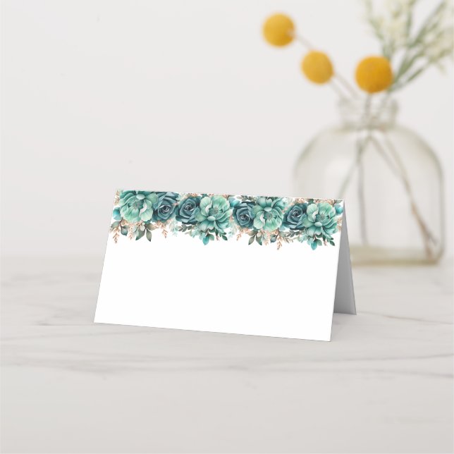 Wedding Folded Name Place Card (Front)