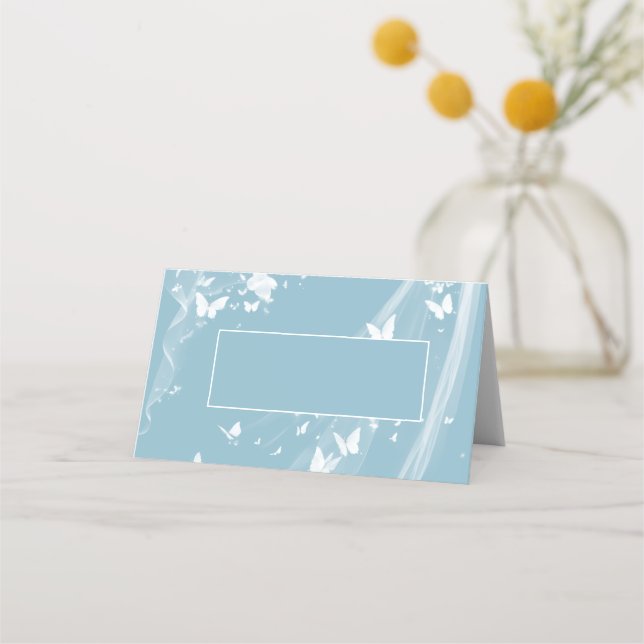 Wedding Folded Name Place Card (Front)