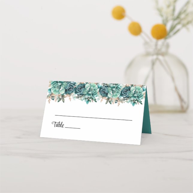 Wedding Folded Name Place Card (Front)