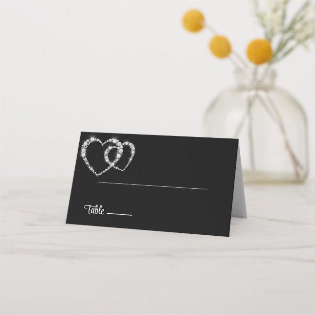 Wedding Folded Name Place Card (Front)