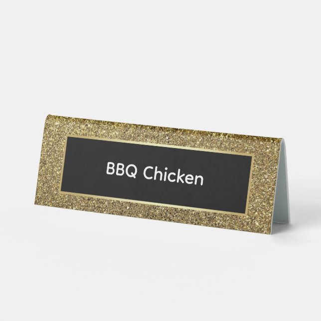 Wedding Food Table Card Table Tent (Front)