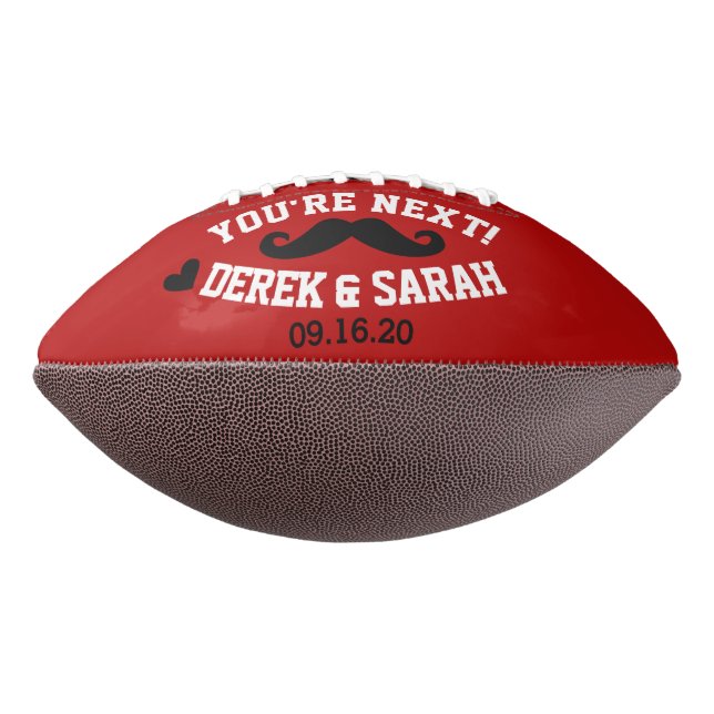 Wedding Football Groom/Groomsmen Personalized (Rotated 270)