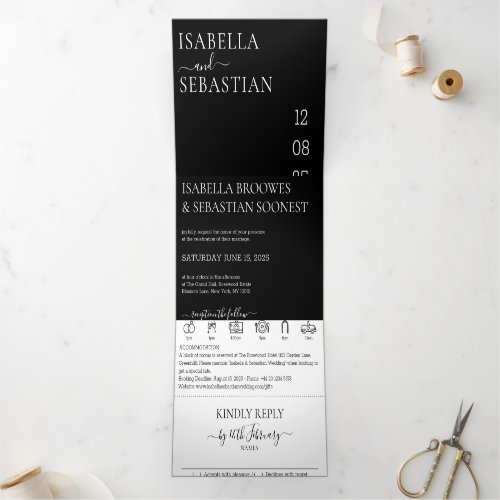 Wedding Formal Black All in one set