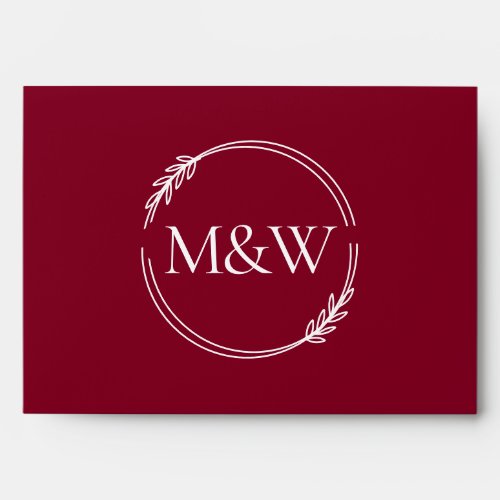 Wedding Formal Burgundy Invitation Color Palette