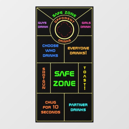 Wedding Game Idea Sticker for Cornhole