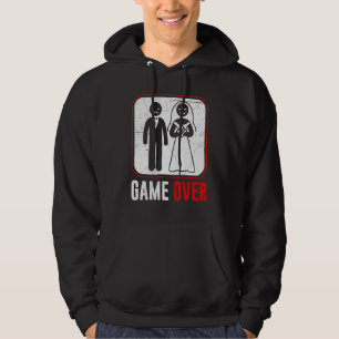 Wedding Game Over Groom Bachelor Party Hoodie