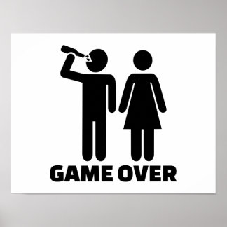 Wedding game over poster