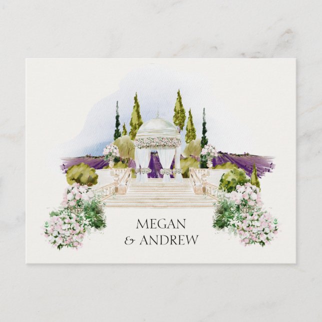 Wedding garden decoration  postcard (Front)