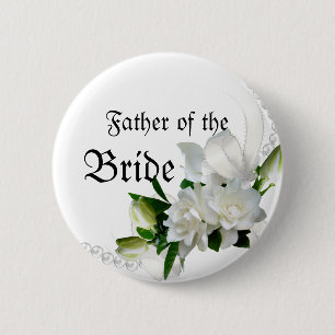 Wedding Gardenias Button