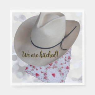 Wedding Getting Hitched casual wedding invitation Napkins
