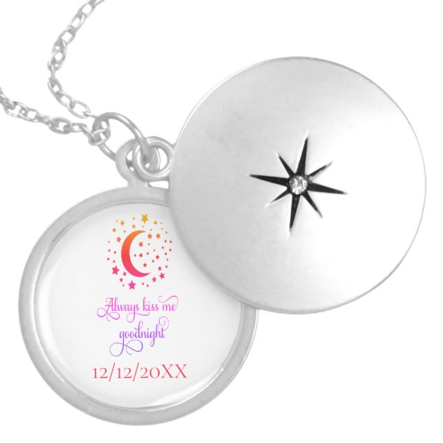  Wedding gift Anniversary gift Gift for Wife Locket Necklace (Front)