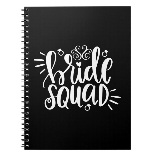 Wedding Gift Bride Squad Notebook (Front)