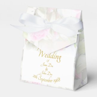 Wedding Gift - Bride with colorful wedding bouquet Favor Box