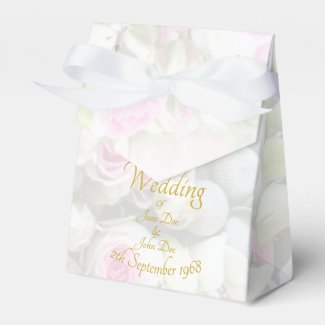 Wedding Gift - Bride with colorful wedding bouquet Favor Box