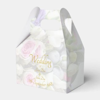Wedding Gift - Bride with colorful wedding bouquet Favor Box