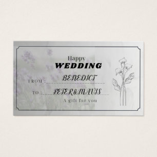 WEDDING GIFT CARD