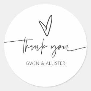 Wedding Gift Card Sticker Favor Label Seal