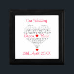 Wedding gift for couple box personalised heart<br><div class="desc">great gift box</div>