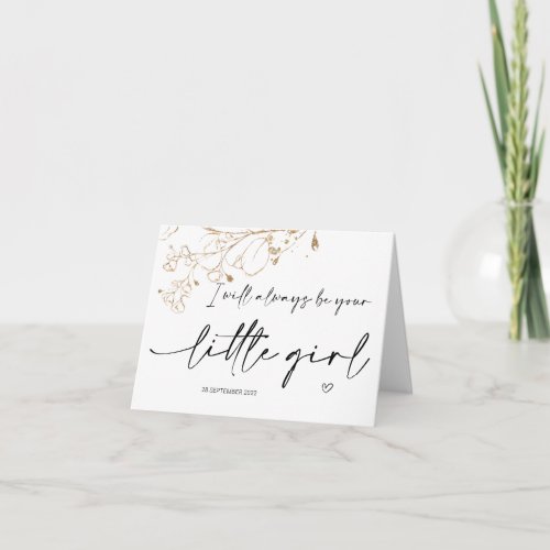 Wedding Gift for Parents of the Bride Mom Dad Gold Card