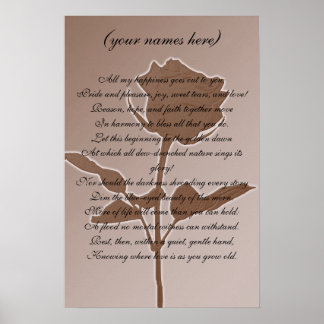 Wedding Gift for the Bride and Groom Poster