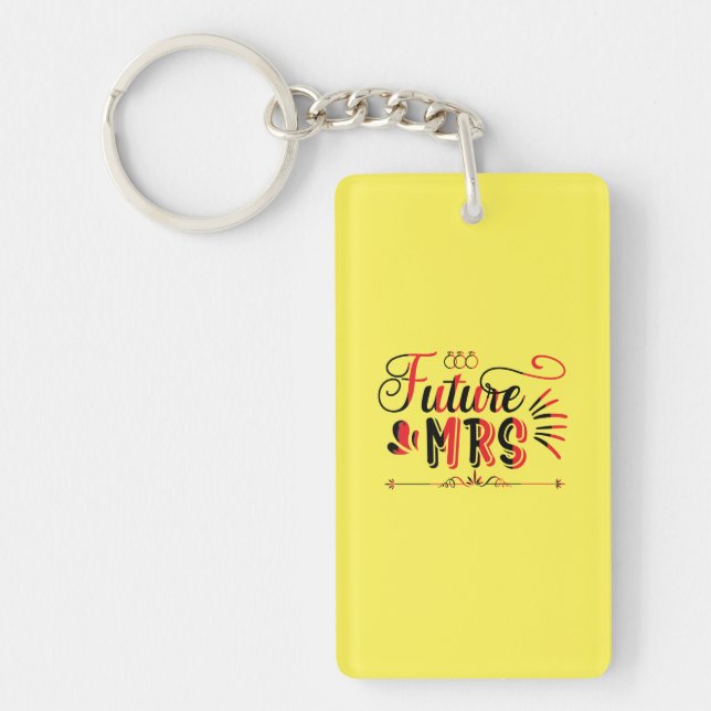 Wedding Gift Future Mrs Keychain (Front)