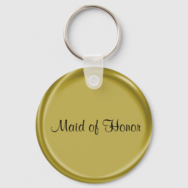 Wedding Gift Maid of Honor Keychain (Front)