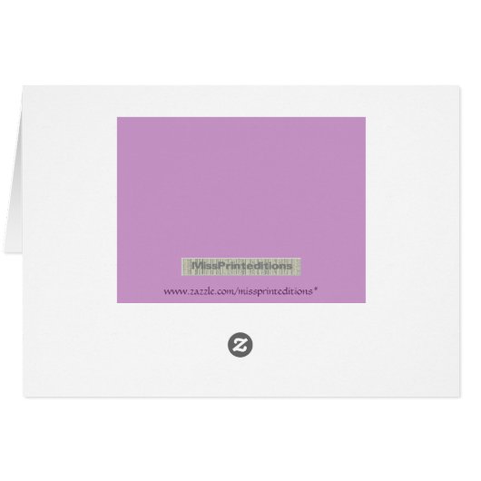 Wedding Gift Money Enclosure Card (Back Horizontal)