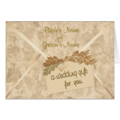 Wedding Gift Money Enclosure Card (Front Horizontal)