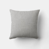 Wedding Gift Monogram Custom Faux Linen Pillow (Back)