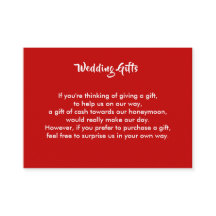 Wedding Gift Request Honeymoon Money Personalized