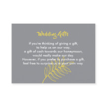 Wedding Gift Request Honeymoon Money Personalized