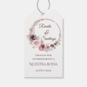 Wedding gift tag in Spanish