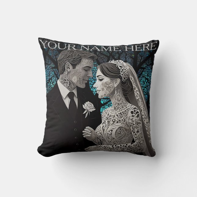 Wedding Gift  Throw Pillow (Front)