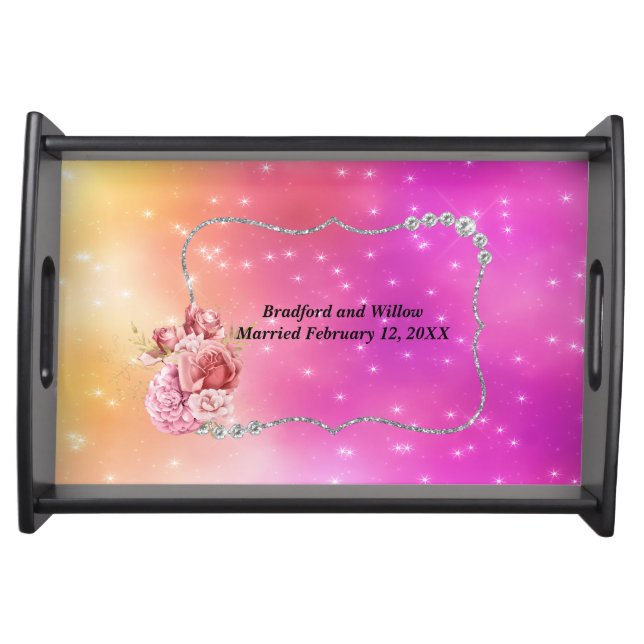 Wedding Gift Tray for Bride and Groom (Front)