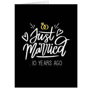 Wedding Gifts   10th Wedding Anniversary Card