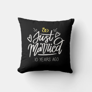 Wedding Gifts   10th Wedding Anniversary Throw Pillow