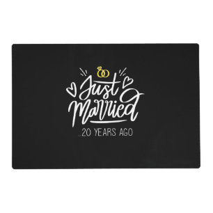 Wedding Gifts 20th Wedding Anniversary Placemat