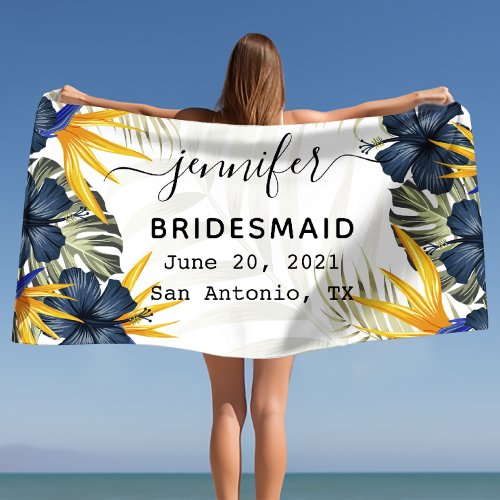 Wedding Gifts Bachelorette Party Gift Wedding Bea Beach Towel