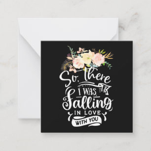 Wedding Gifts I Was Falling In Love With You Note Card