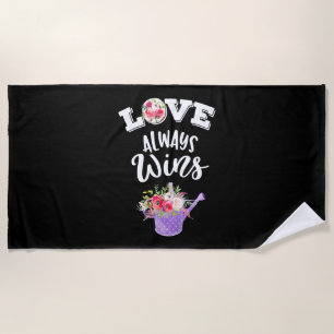 Wedding Gifts   Love Always Win Beach Towel