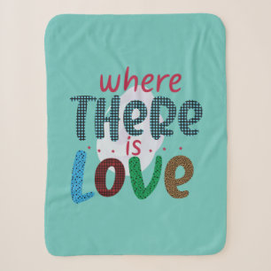 Wedding Gifts   Where There Is Love Sherpa Blanket