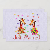 Wedding Giraffes Invitation (Front/Back)
