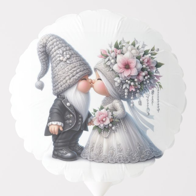 Wedding Gnomes Balloon (Front)