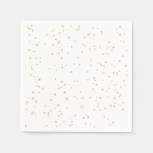 Wedding Gold Glitter Paper Napkins
