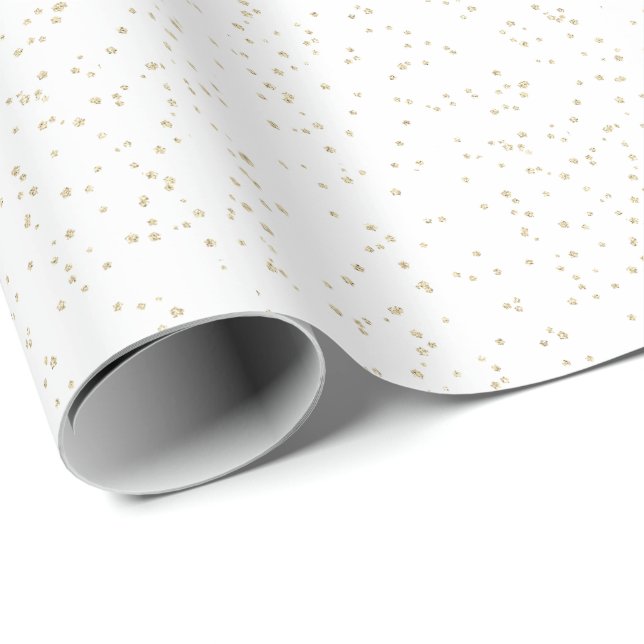 Wedding Gold Glitter Wrapping Paper (Roll Corner)