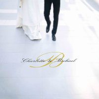 Wedding Gold Monogram Elegant Script Names