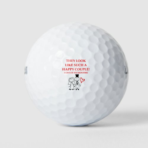 WEDDING GOLF BALLS