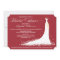 Wedding Gown Bridal Party Invitation (red)