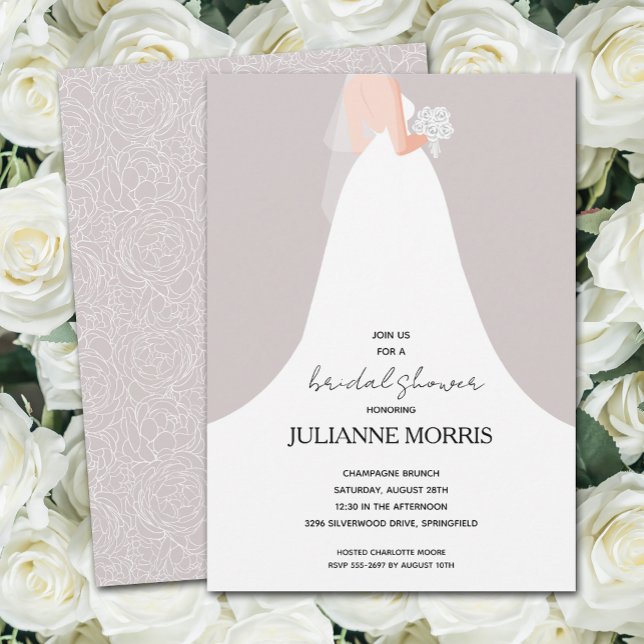 Wedding Gown Bridal Shower Invitation (Creator Uploaded)